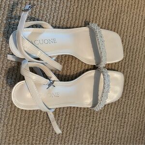 Lacuone beaded heels